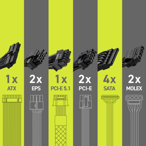 MSI MAG A850GN 850W 120MM FAN 80+ GOLD POWER SUPPLY - Power Supply ürünleri tekmarshop.com'da